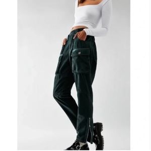 Free People London Calling Slouchy Cord Jeans Pants We The Free Green Pine